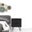 Nightstand, Hairpin Legs, Two Drawers-1627733066