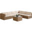 Furniture Ensemble de mobilier d'extérieur modulaire d'extérieur 7 pièces Montara