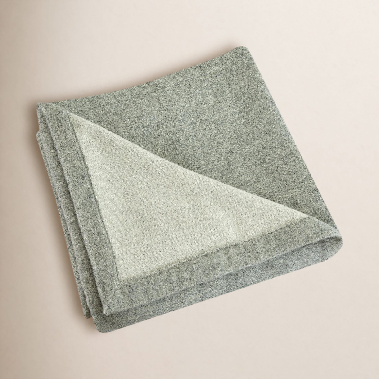 Ballade Merino Wool Hand Woven Throw Blanket, Gray, King