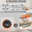 Chauffe-plat commercial électrique à 4 plaques 15,9 pte Bain Marie