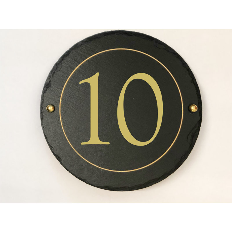 Easingwold 24cm H Stone House Number, 10