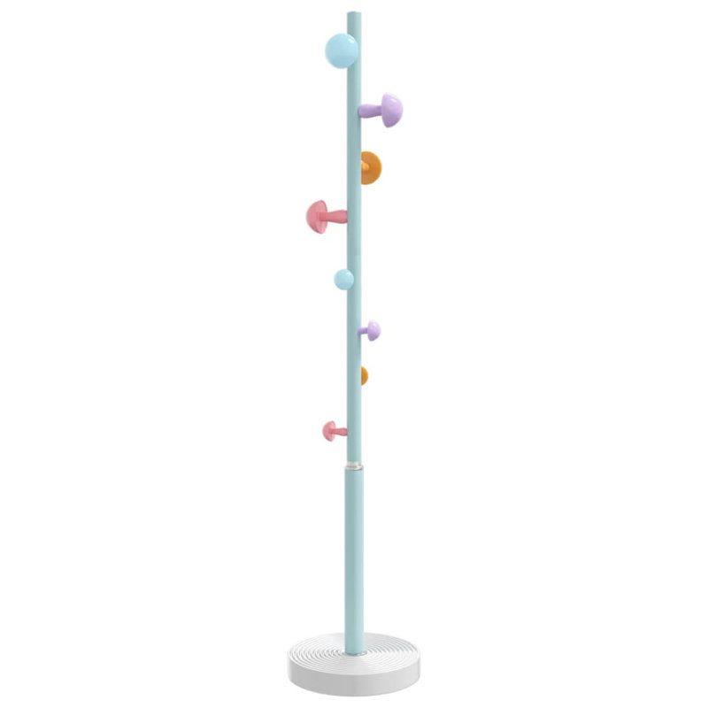 Noalani Iron Freestanding Coat Rack, Blue