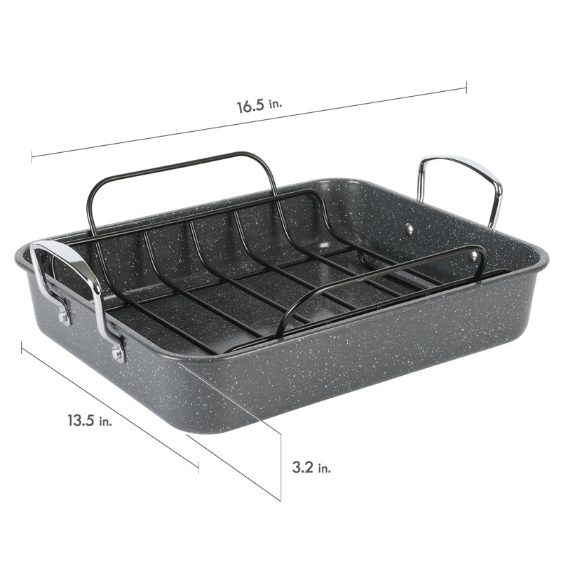 16.5'' Non-Stick Carbon Steel Roasting Pan Yes