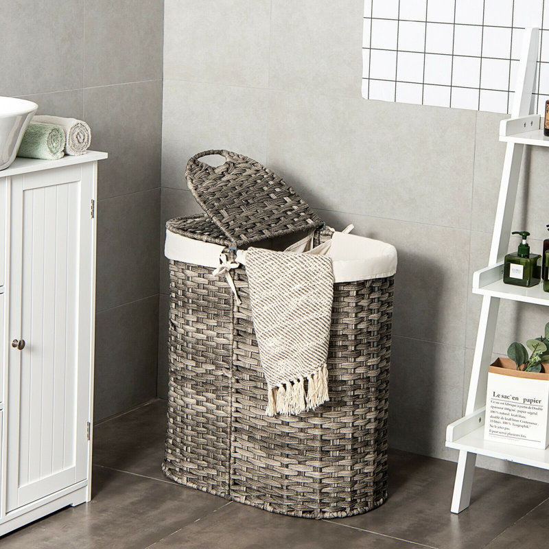 Panier à linge, gris
