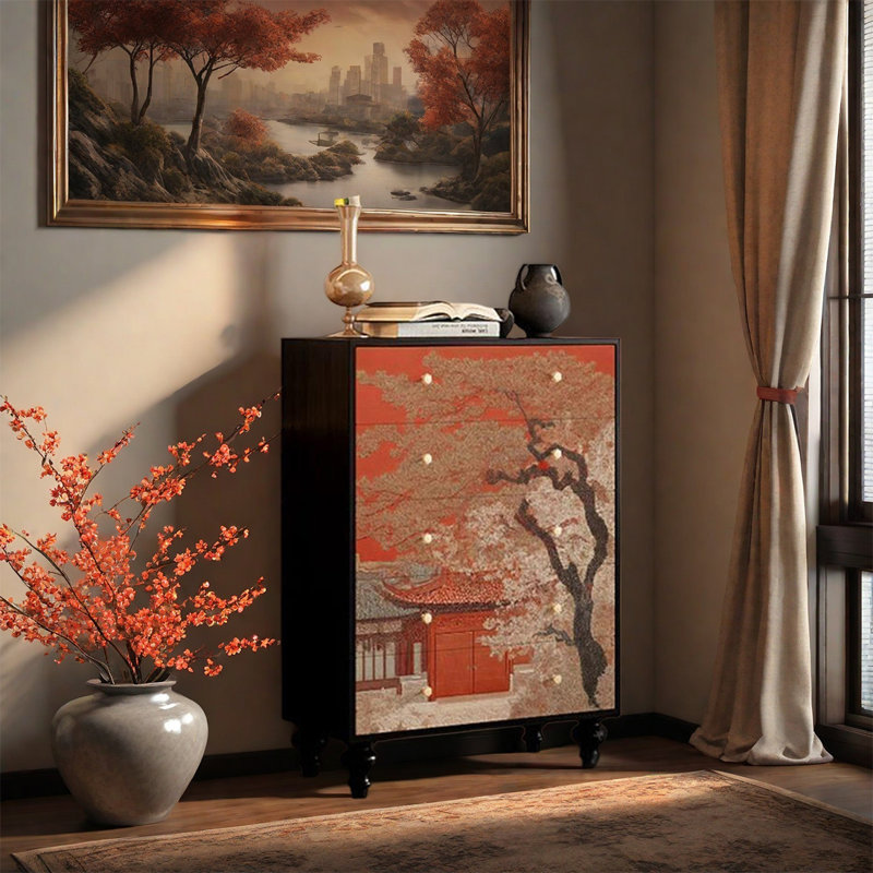 Armoire de rangement à cinq tiroirs Pine