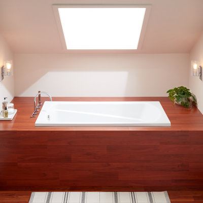 Bradenton 60" x 32" Acrylic Alcove Soaking Tub Left Drain