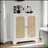 Sideboard Buffet Storage Liquor Cabinet With Rattan Decorated Doors, Kitchen Buffet Storage Cabinet,  Cupboard Console Table, Decorative Cabinet, Suitable For Corridors, Entrances, Living Rooms