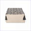 Pouf repose-pieds, coussin de sol rectangulaire de 42 po x 24 po x 19 po, noir naturel | Naturel + noir | Tissu