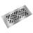 Reggio Register 4x10 Low-Profile Steel Floor Vent Cover - Diagonal Pattern - Rust-Proof Louvre-95566448