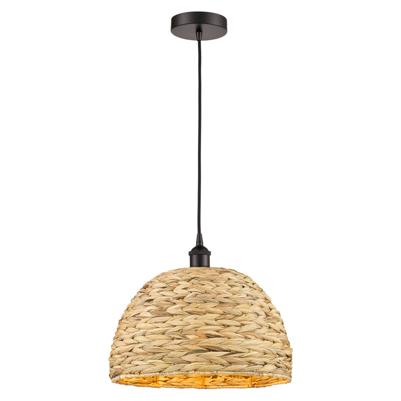 Edison - Alyxandrea - Mini-luminaire suspendu à cordon 1 lumière 16 po, Bronze frotté à l'huile