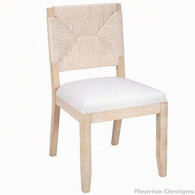 Chaise tissée à dossier