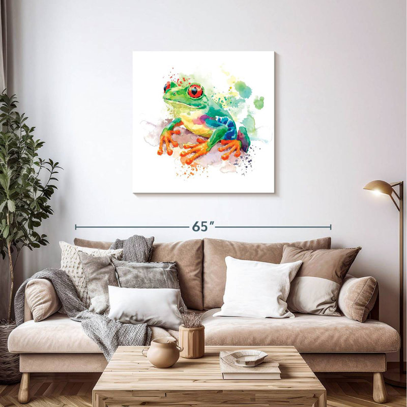 Tree Frog Splash, 36" H x 36" W