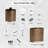 Bathroom Accessories Set - Modern Resin Bathroom Décor with Soap Dispenser, Toothbrush Holder, Tumbler & Tissue Box for Countertop and Bathroom Sets (6Pcs)