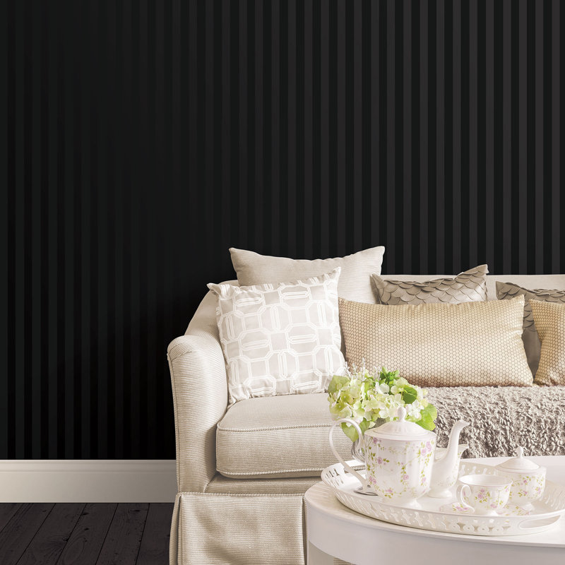 Classic Silks 4 1005.84 x 134.62 cm Roll, Black