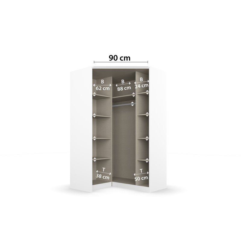 Bremen 2 Door Wardrobe, Alpine White