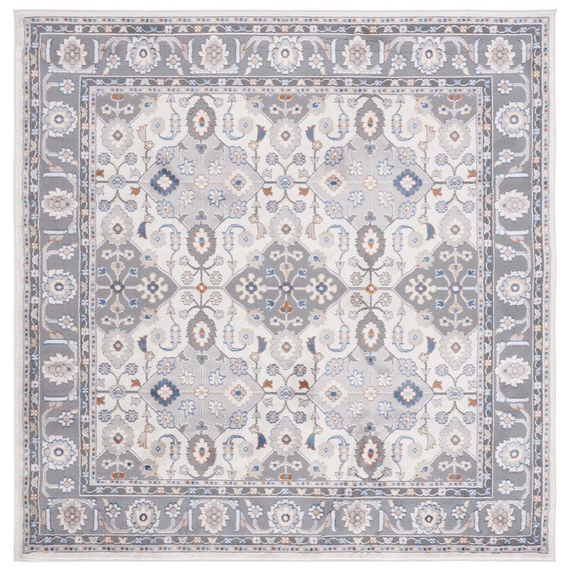 Burnettsville Eternal Performance Oriental Rug, Square 6'7"