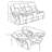 Rochon Upholstered LAF Power Loveseat Grey