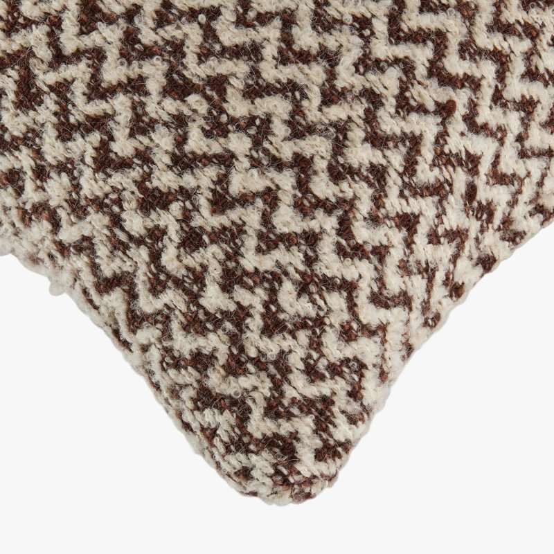 Chevron Pillow Cover & Insert, Brown/White