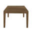 Ensemble de salle à manger brun 5 pièces avec grande table et chaises rembourrées-1653387289