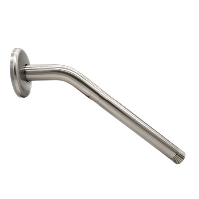 1/2" IPS x 10" Wall Mount Shower Arm with Sure Grip Flange
