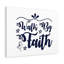 Walk by Faith 1 Piece Wrapped Canvas Wall Art-1863987364
