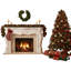 Couronne du Nord à DEL 20 po | Verdure réaliste | Utilisation intérieure / extérieure | Décorations de Noël et des Fêtes | Décoration de porte d'entrée | Présentoir pour la maison et le bureau | 4 pièces