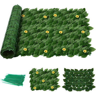 47.2'' H x 94.5'' W Green Plastic Fence Panels