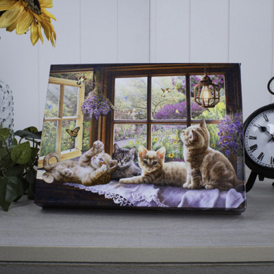 Toile de table lumineuse Playful Kittens 8x6