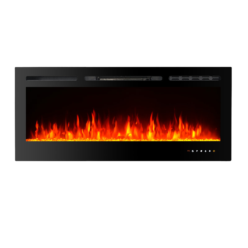 Scheck 17 Stories 127cm W Black Electric Fireplace