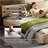 King Size Cloud Bed Frame With Movable Headboard,Chenille Upholstered Bed With Round Corner-2005896280