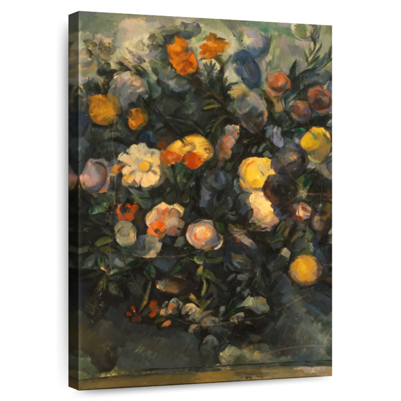 Fleurs et verts 1900, H 45 po x l 30 po