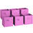 11" Foldable Fabric Storage Cube Bins with Handles-1587128401