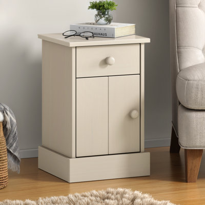 35cm W Solid Wood Bedside Table