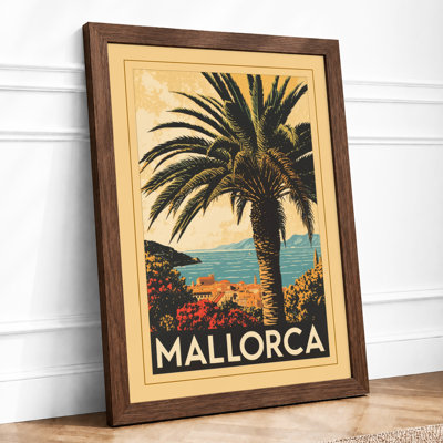 Postcard from Mallorca Vintage - Framed Print