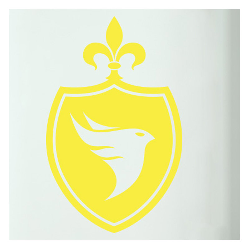 Animals Wall Decal, Bright Yellow