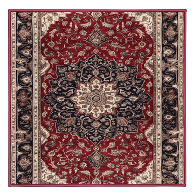 Machine Washable Persian Brown Area Rug