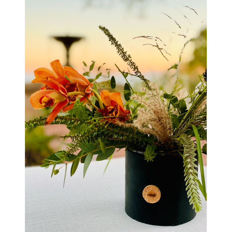 Handmade Glass Table Vase, Brown