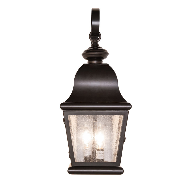 2 - Light Armed Sconce, 22" H x 9" W x 9" D, Craftsman Brown