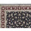 Tapis bleu marine et vin de haute qualité noué à la main