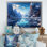 «Blue Winter Landscape n Greenland - Glacier», art mural sur toile