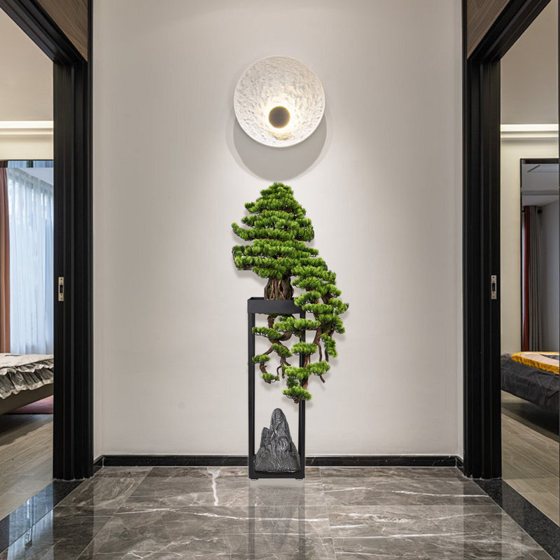 Artificial Bonsai Tree With Metal Bracket