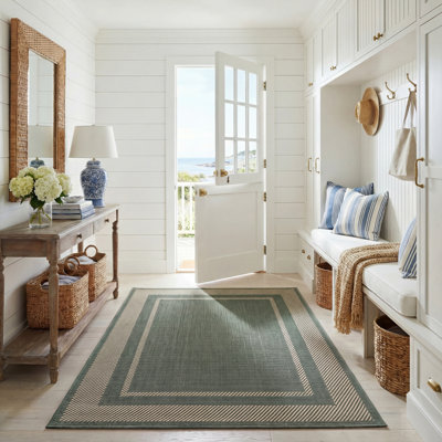 Tapis d'intérieur tissé à la machine Courtyard
