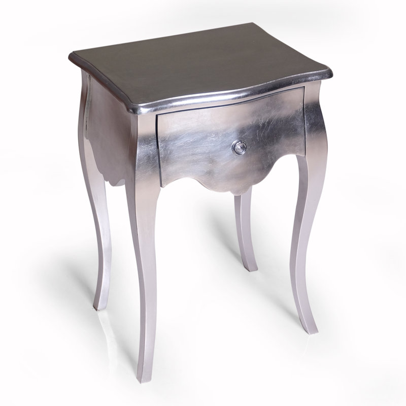 50 cm W Bedside Table, Champagne