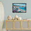 Cadre flottant Busy Summer Beach Town, design par LSR Design Studio-508137517-508137519