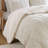 3 Pieces Cable Knit Chenille Comforter Set,Ivory-130473907