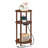 Small Round Side Table with Charging Station, 3-Tier Round Bamboo End Table-114314034