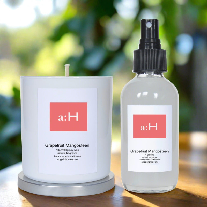 Grapefruit Mangosteen Scented Candle and Room Spray Duo
