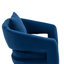 Chaise d'appoint rembourrée en tissu de velours texturé avec support en métal House Hold-1606769335