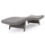 Chaise longue en osier crème