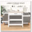 Console de couloir de style nordique avec tiroir et tablettes